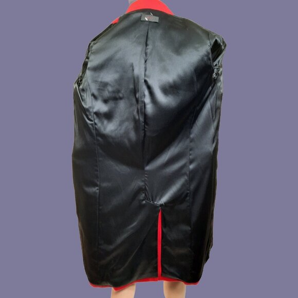 Joseph Red Wool Long Coat single Breasted Size EUR 40 US 8 Knee Length France - Picture 15 of 15